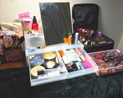 アクリル小物収納・3段/無印良品/その他化粧小物を使ったクチコミ(1枚目)