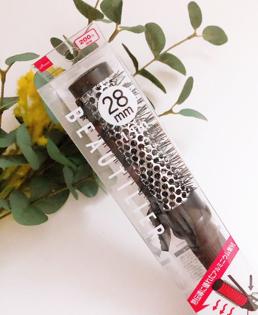 クリップ熱伝導ヘアブラシ/DAISO/ヘアブラシを使ったクチコミ（1枚目）