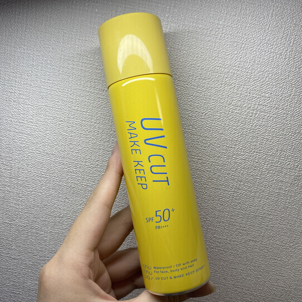 UVカット＆メイクキープスプレー+ /shushupa!/日焼け止めミスト・スプレーを使ったクチコミ（1枚目）