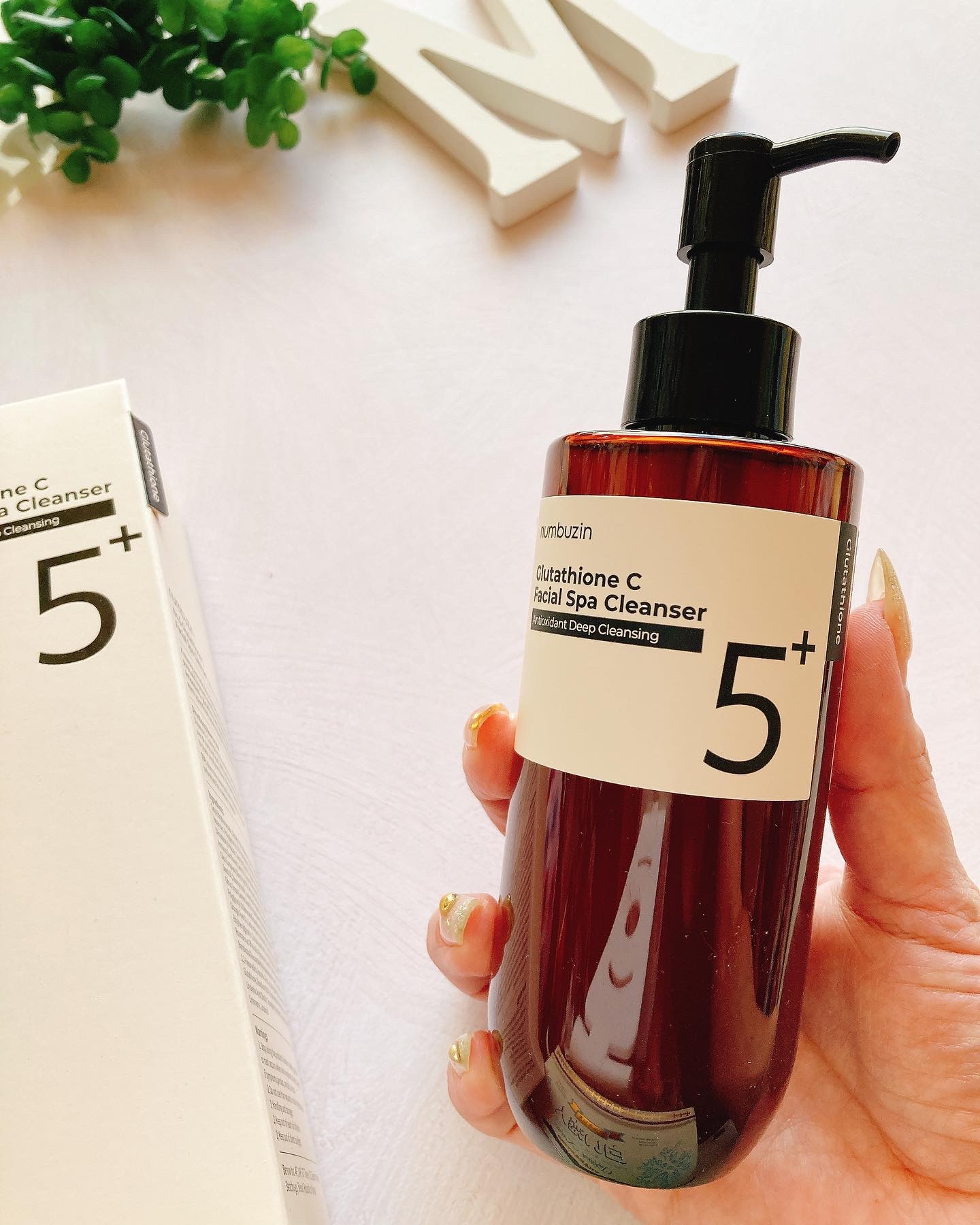 5番 白玉グルタチオンCアロママッサージクレンジング/numbuzin/オイルクレンジングを使ったクチコミ（3枚目）
