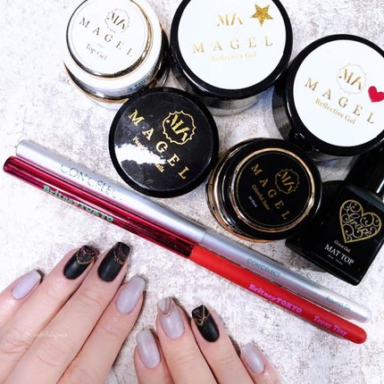 グレースジェル マットトップ/グレースジェル/ジェルネイルを使ったクチコミ(4枚目)