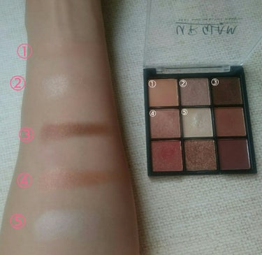 UR GLAM　BLOOMING EYE COLOR PALETTE/U R GLAM/パウダーアイシャドウを使ったクチコミ（2枚目）