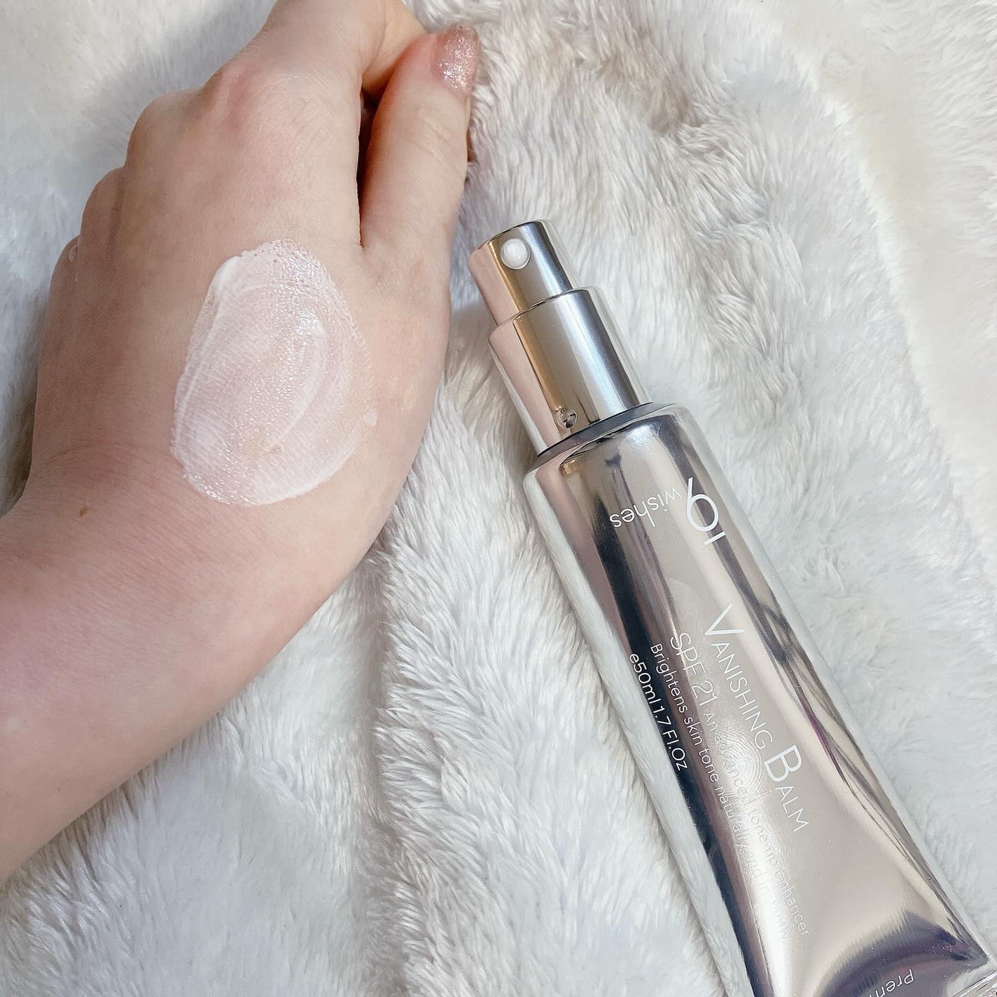 バニシングバーム プレミアム トーンアップ SPF21/9Wishes/化粧下地を使ったクチコミ(2枚目)