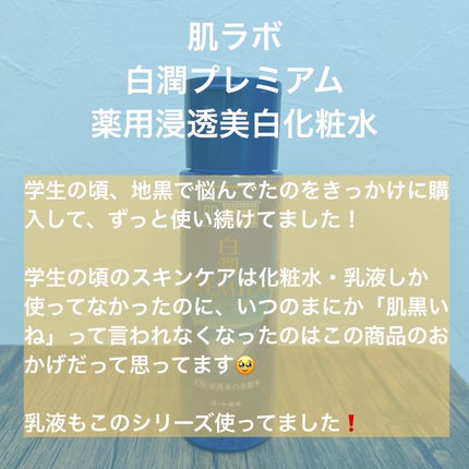 白潤プレミアム薬用浸透美白化粧水/肌ラボ/化粧水を使ったクチコミ(2枚目)