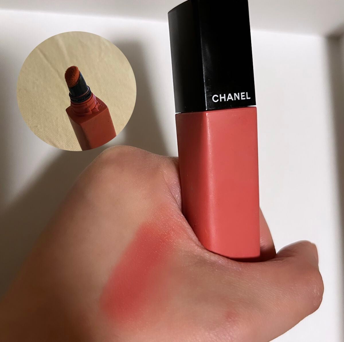 ルージュ アリュール リクィッド パウダー/CHANEL/口紅を使ったクチコミ(2枚目)