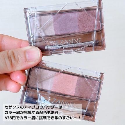 ノーズ&アイブロウパウダー/CEZANNE/パウダーアイブロウを使ったクチコミ(3枚目)