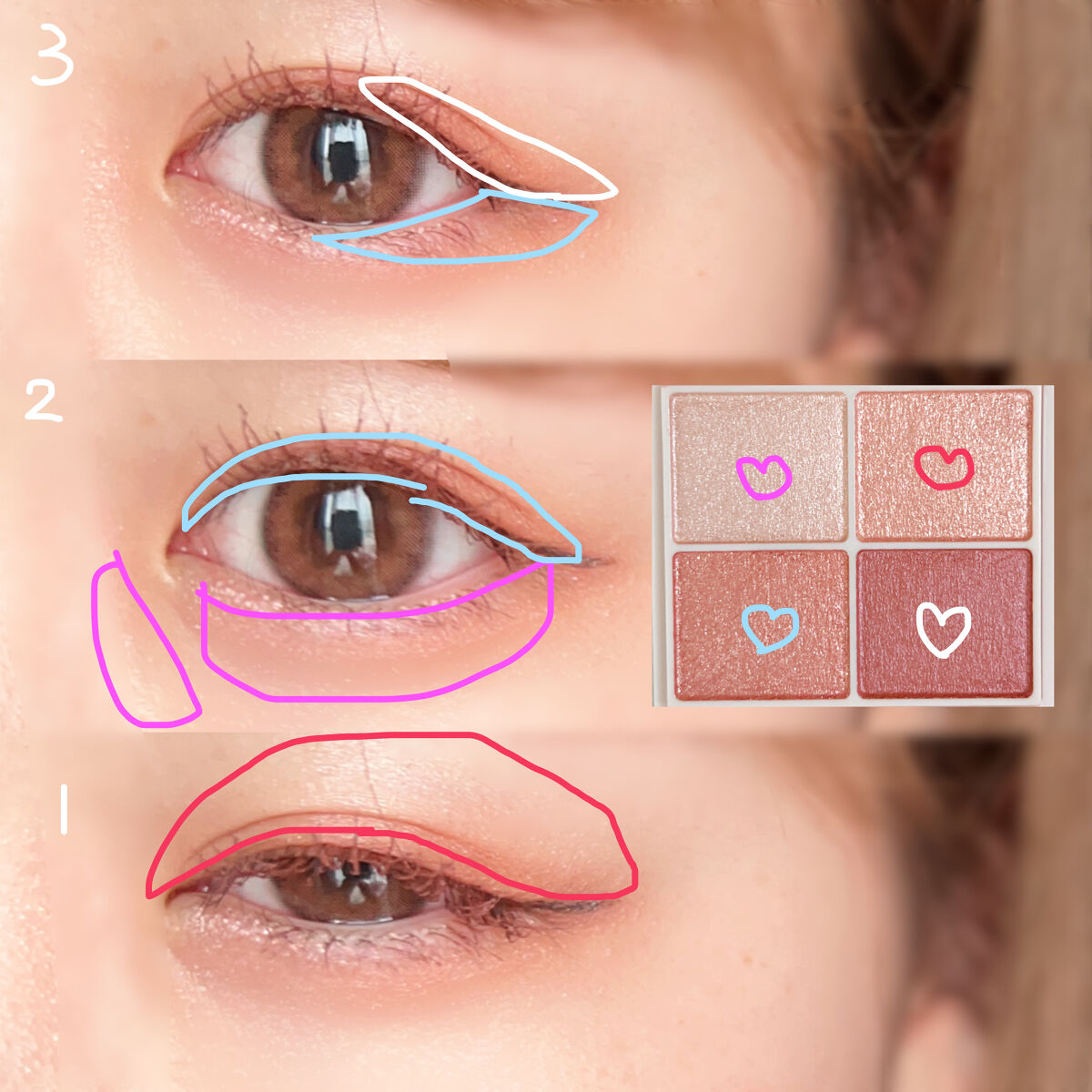 シルキースフレアイズ/キャンメイク/アイシャドウパレットを使ったクチコミ（3枚目）