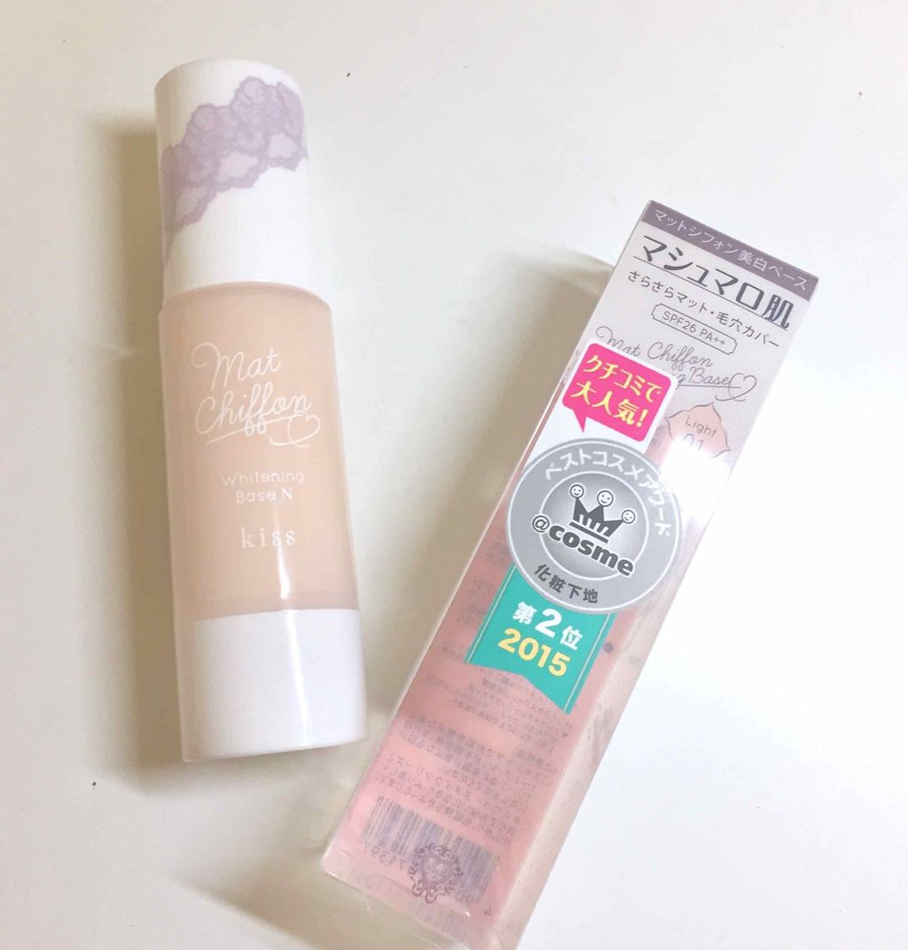 マットシフォン UVホワイトニングベースN/KiSS/化粧下地を使ったクチコミ（1枚目）