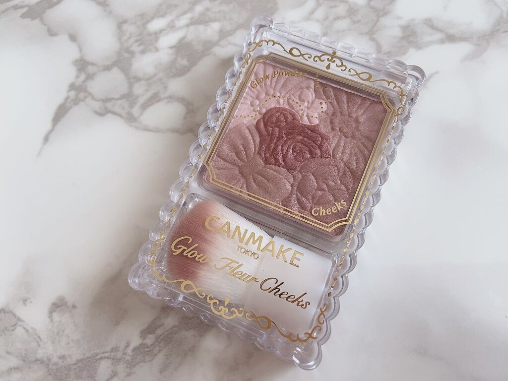 グロウフルールチークス/キャンメイク/パウダーチークを使ったクチコミ（1枚目）