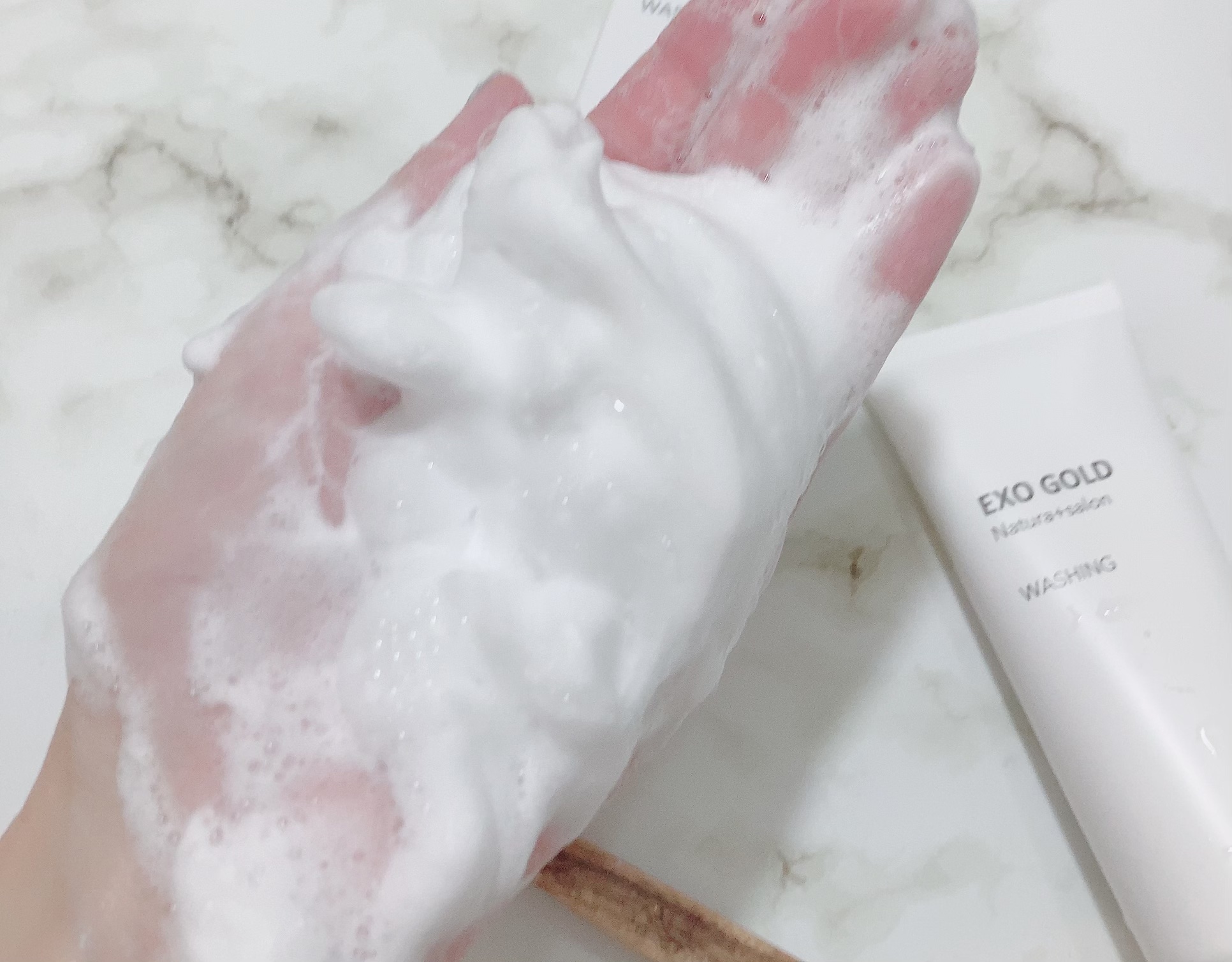  EXO GOLDウォッシング/Natura＋Salon/洗顔フォームを使ったクチコミ（2枚目）