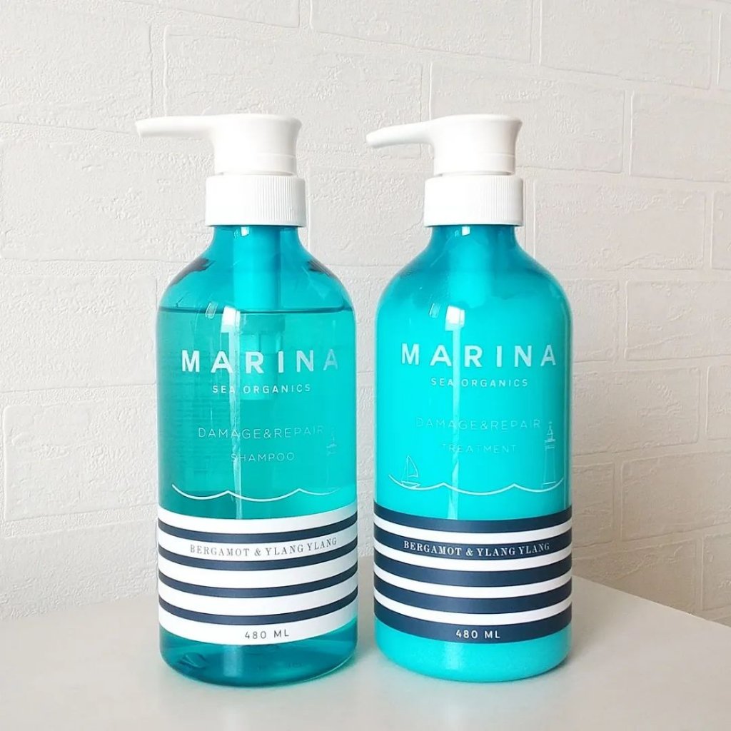 ダメージリペアシャンプー＆トリートメント/マリーナシーオーガニック/市販シャンプーを使ったクチコミ（1枚目）