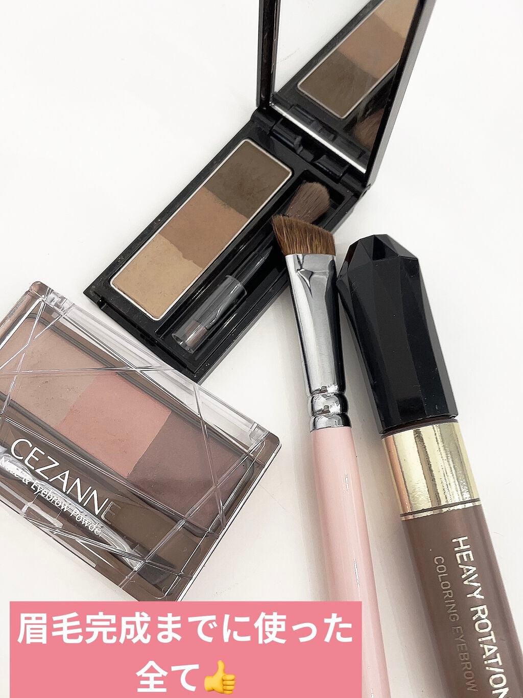 ノーズ&アイブロウパウダー/CEZANNE/パウダーアイブロウを使ったクチコミ(2枚目)