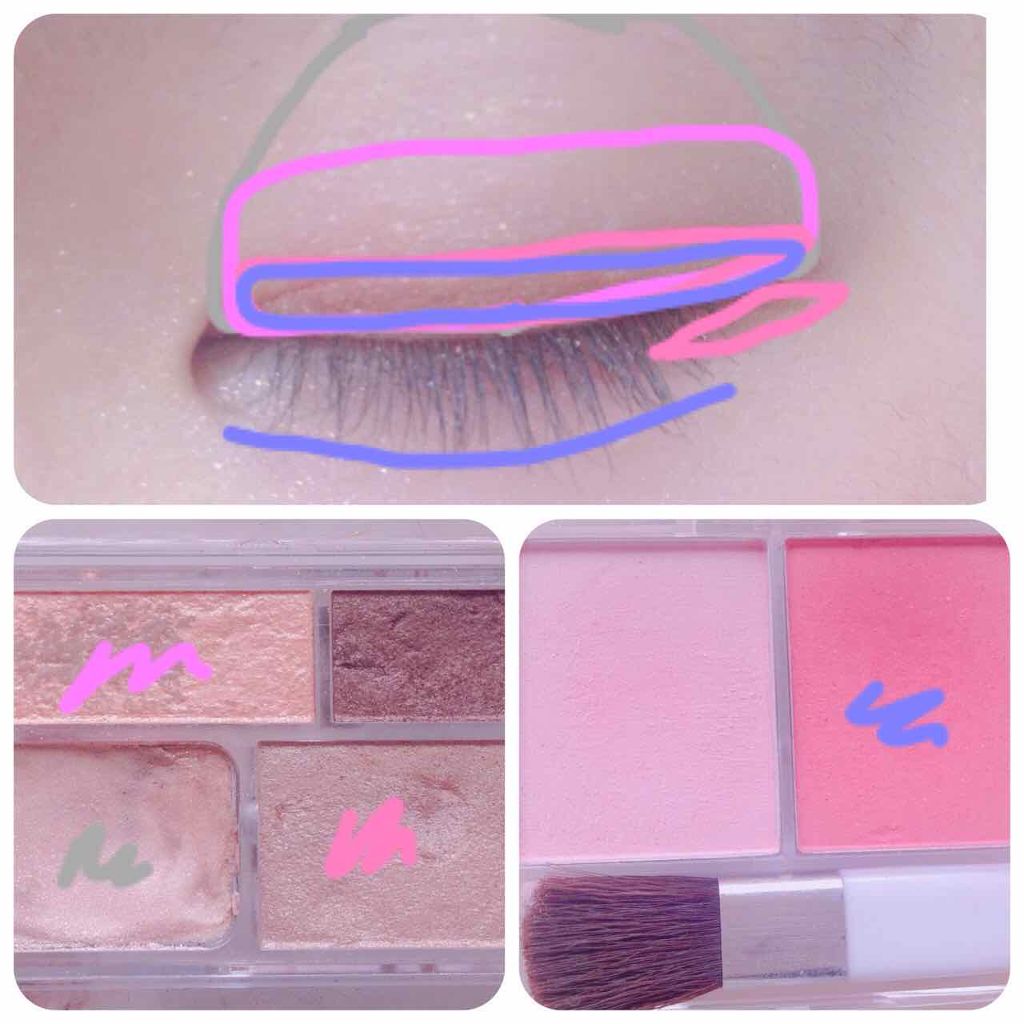 カンコレ チーク/DAISO/パウダーチークを使ったクチコミ（2枚目）