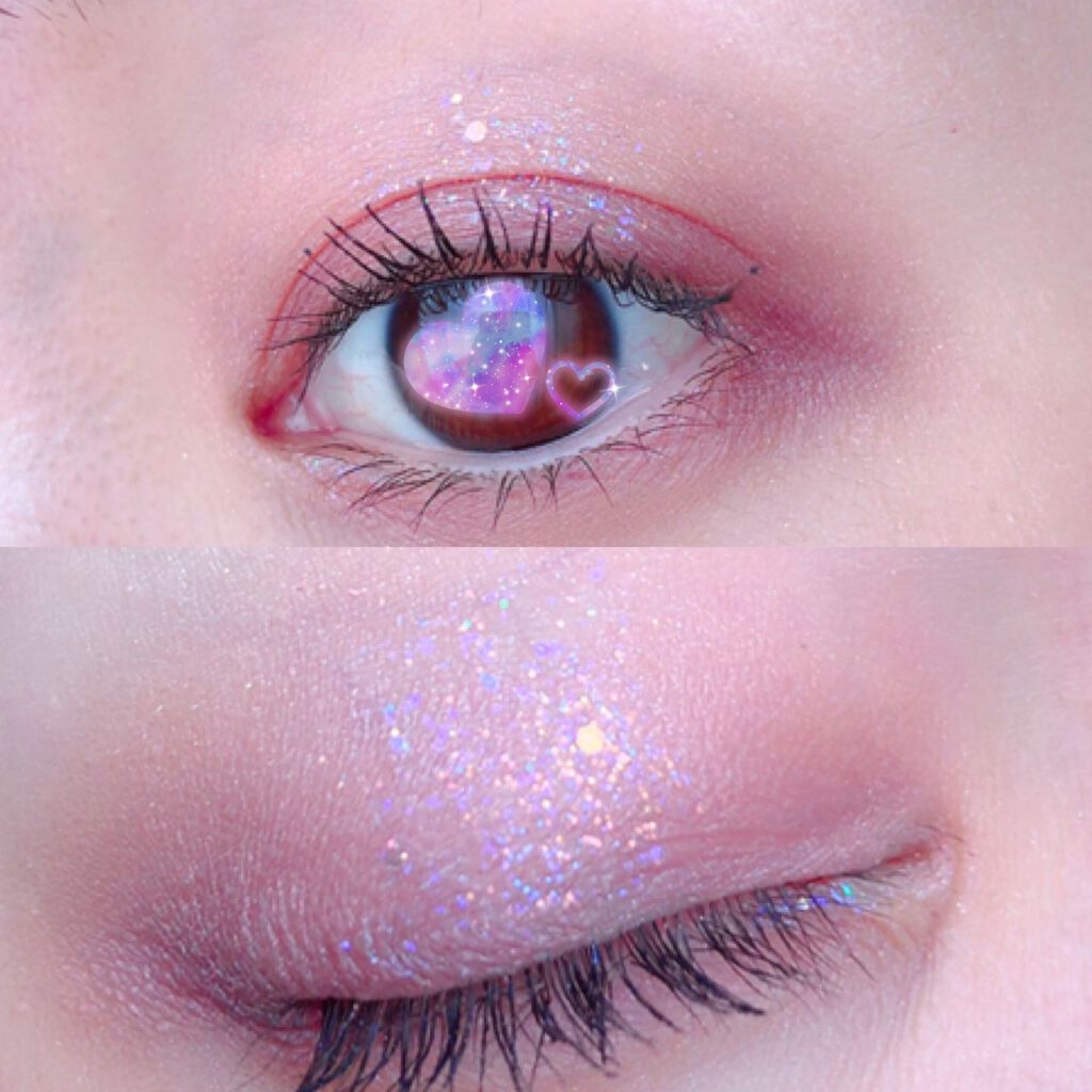 リキッド グリッター シャドウ/rom&nd/グリッターを使ったクチコミ（2枚目）