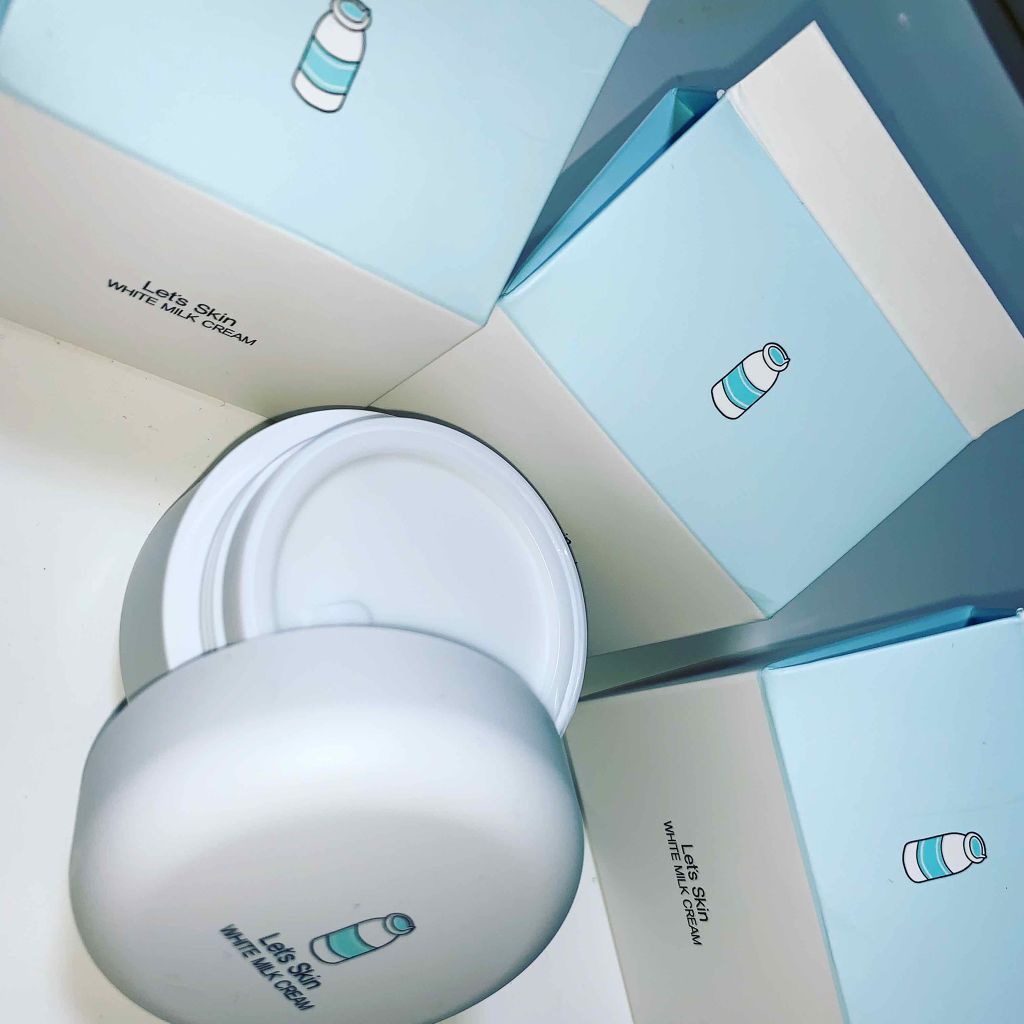 レッツスキン ホワイト ミルククリーム/SHINBEE JAPAN /フェイスクリームを使ったクチコミ(1枚目)