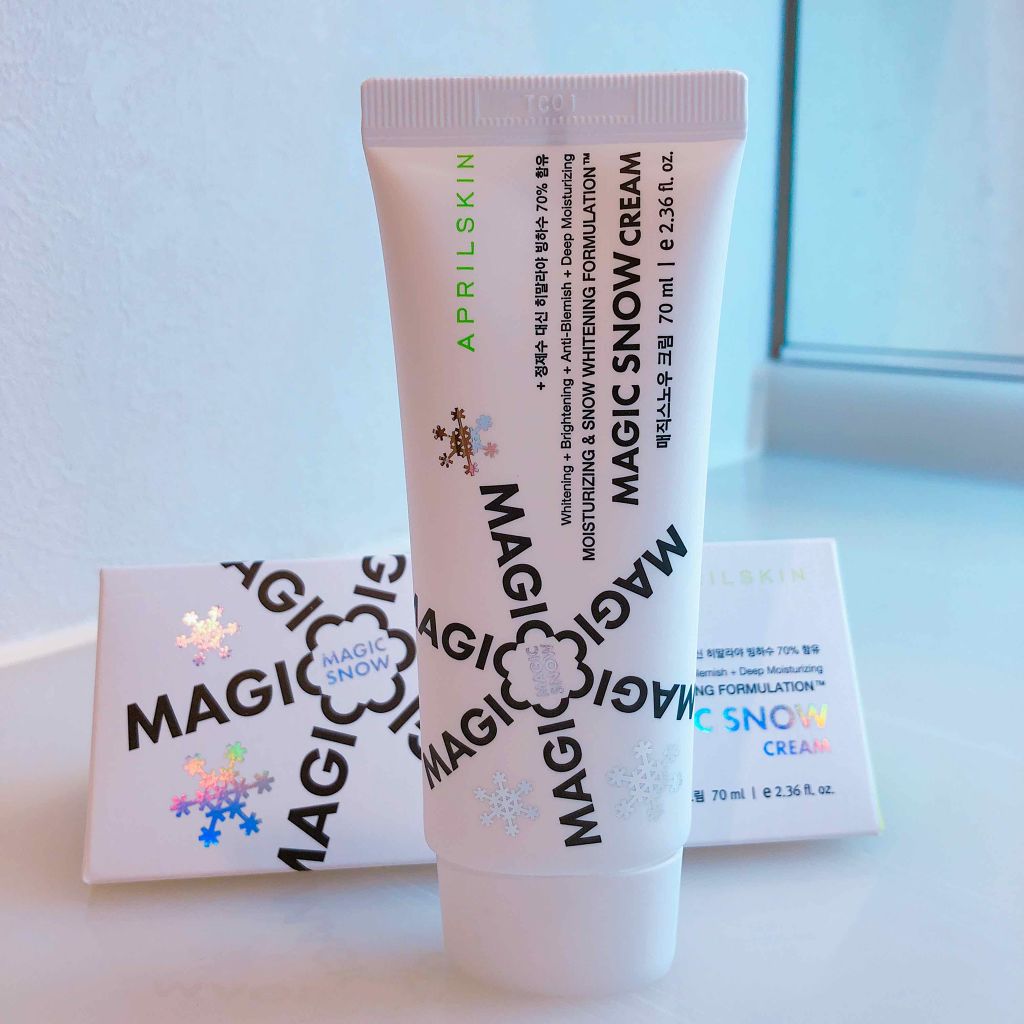 MAGIC SNOW CREAM/APRILSKIN/フェイスクリームを使ったクチコミ（1枚目）