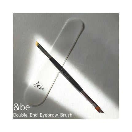 ダブルエンドアイブロウブラシ熊野筆/&be/メイクブラシを使ったクチコミ(1枚目)