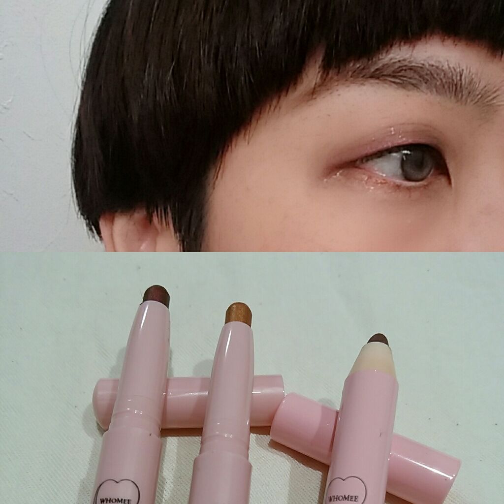 クリーミーアイシャドウペンシル melty magenta　メルティマゼンタ/WHOMEE/スティックアイシャドウを使ったクチコミ（3枚目）
