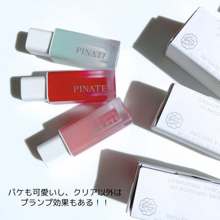 ナチュラルブルームリップオイルセラム 3色セット/PINATE/リップグロスを使ったクチコミ(2枚目)