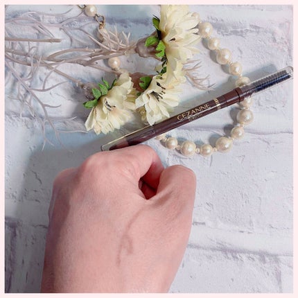 ブラシ付 アイブロウ/CEZANNE/アイブロウペンシルを使ったクチコミ(2枚目)