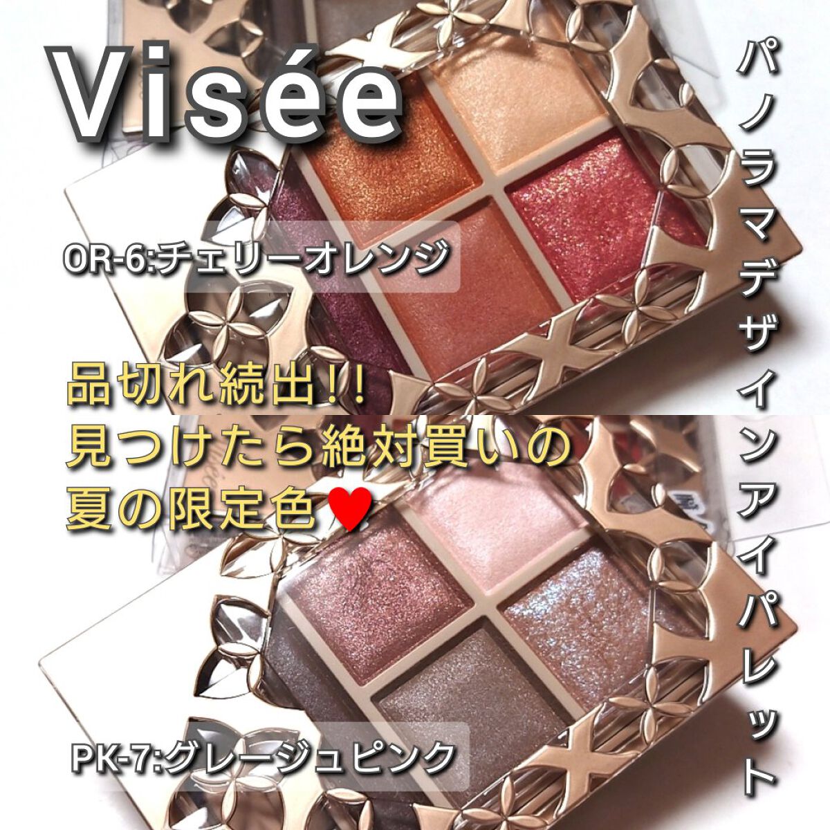 パノラマデザイン アイパレット/Visée/アイシャドウパレットを使ったクチコミ（1枚目）