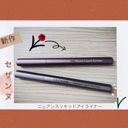 ニュアンスリキッドアイライナー/CEZANNE/リキッドアイライナーを使ったクチコミ(1枚目)