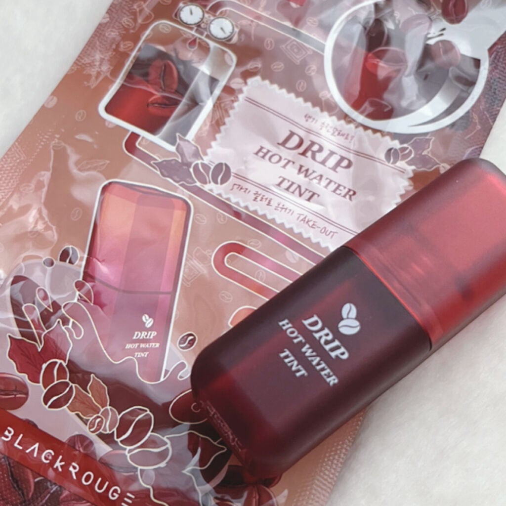 ドリップホットウォーターティント/BLACK ROUGE/リップティントを使ったクチコミ(3枚目)