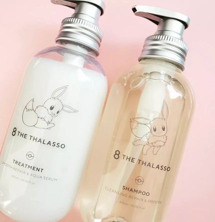 クレンジングリペア&スムース 美容液シャンプー/スムースリペア&アクアセラム 美容液トリートメント エイトザタラソ スムースシャンプー&スムーストリートメント ポケモン デザイン スペシャルキット/エイトザタラソ/市販シャンプーの画像