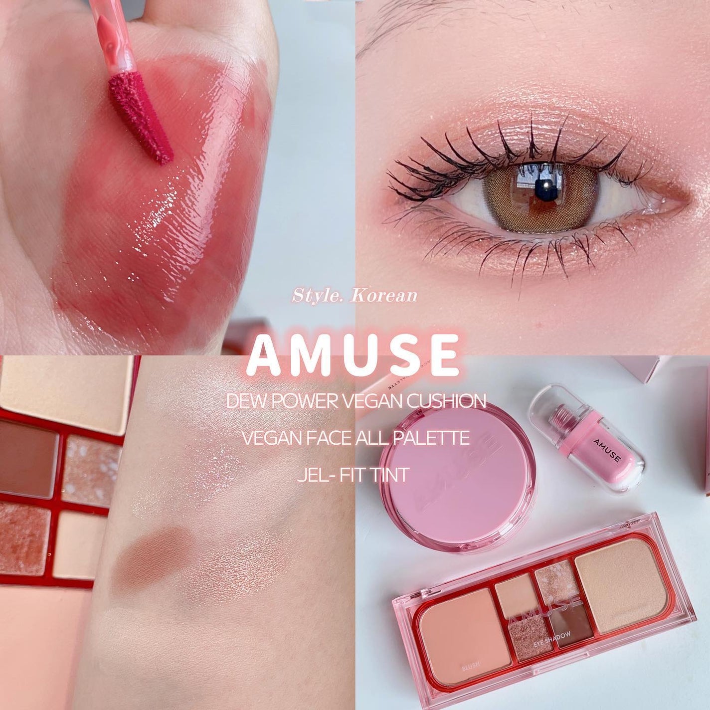 ヴィーガンフェイスオールパレット/AMUSE/アイシャドウパレットを使ったクチコミ(1枚目)