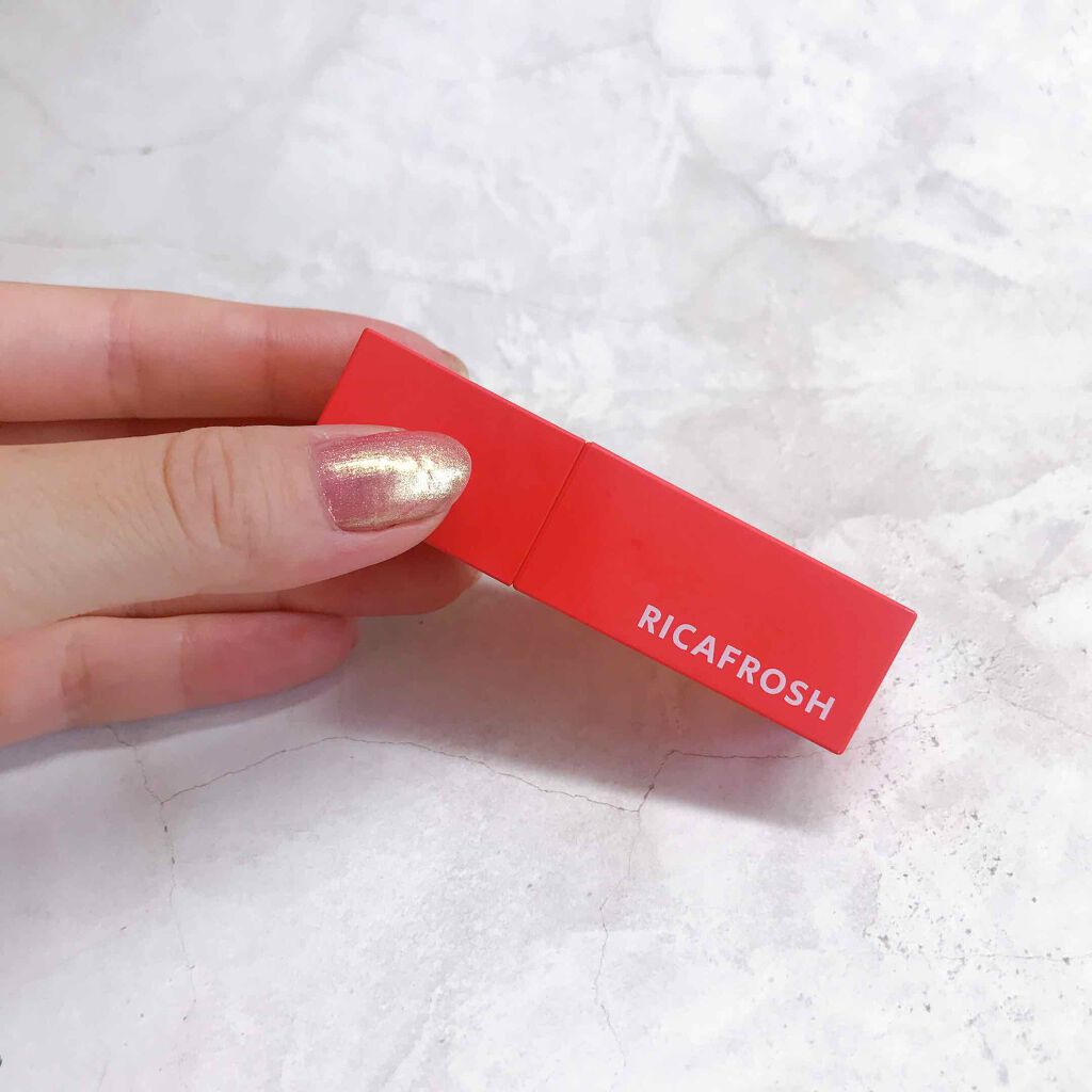 ジューシーリブティント 02 バラタレッド/RICAFROSH/リップティントを使ったクチコミ（2枚目）