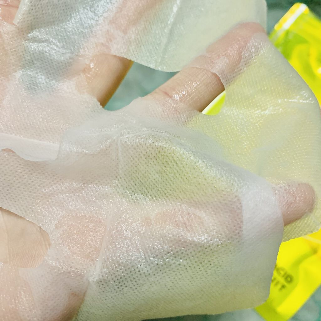 デイリーケアマスク ヒアルロン酸＆グレープフルーツ/RISM/シートマスク・パックを使ったクチコミ（2枚目）