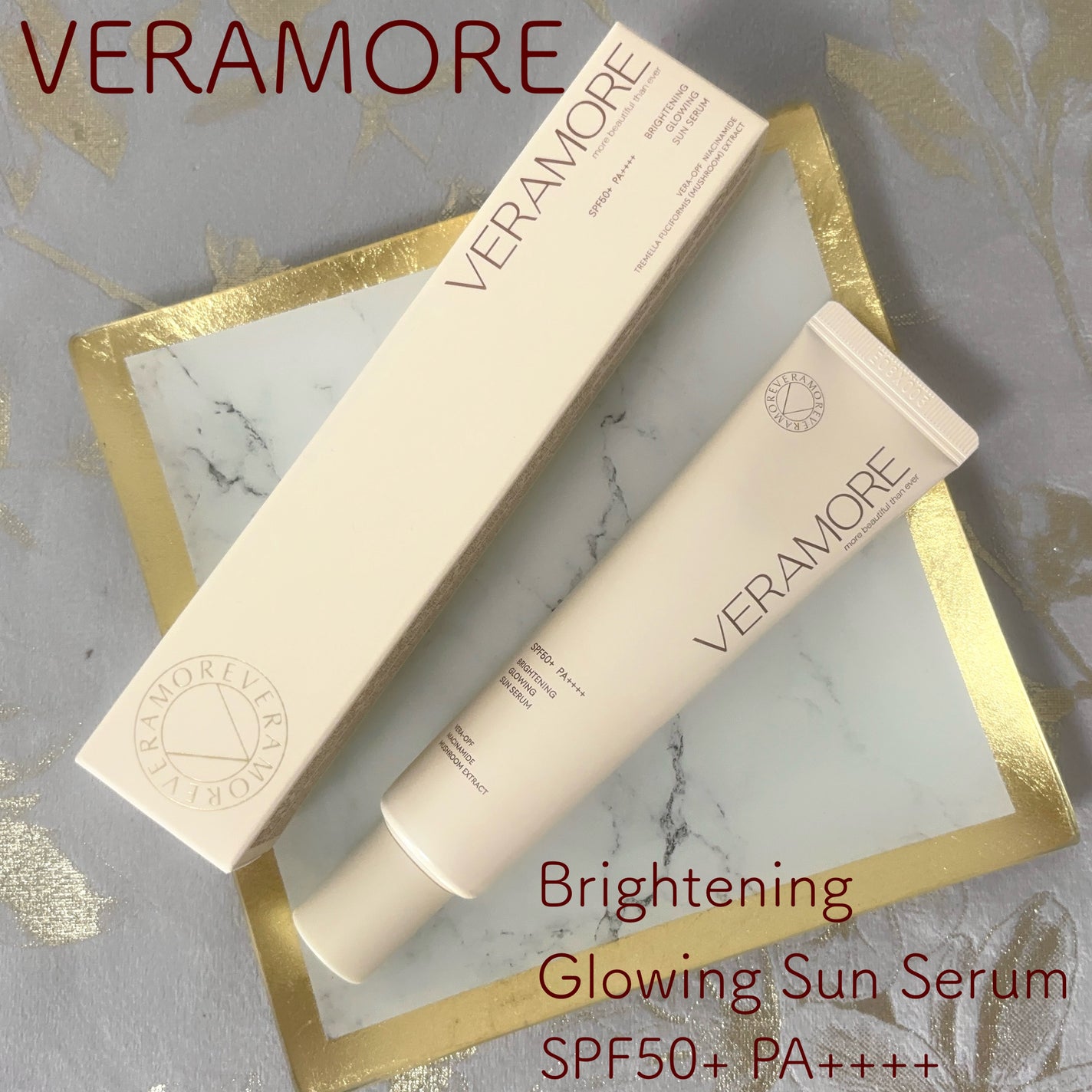 VERAMORE BRIGHTENING GLOWING SUN SERUM/VERAMORE/日焼け止めローションを使ったクチコミ(1枚目)