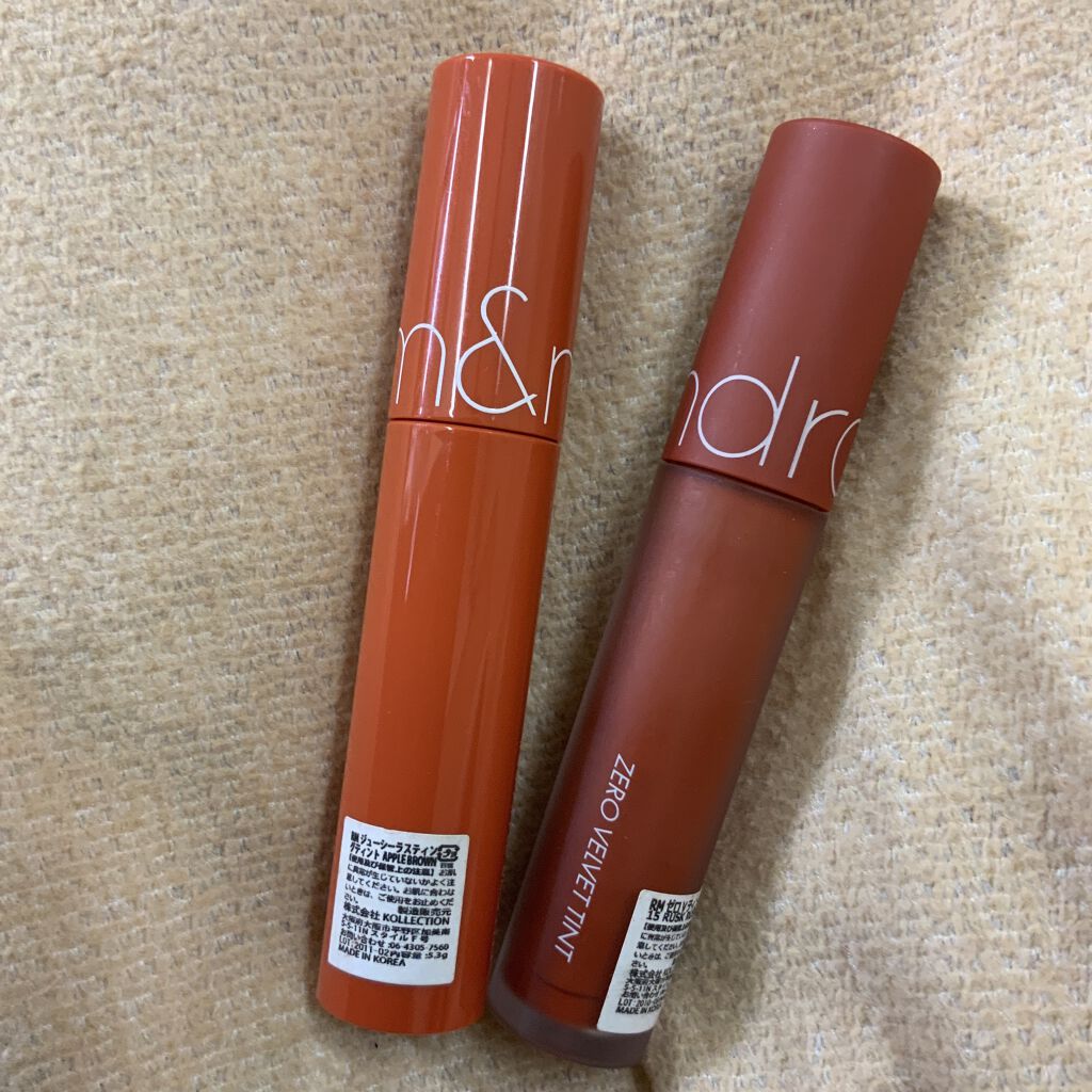 ジューシーラスティングティント/rom&nd/リップティントを使ったクチコミ（1枚目）