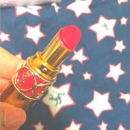 ルージュ ヴォリュプテ シャイン/YVES SAINT LAURENT BEAUTE/口紅を使ったクチコミ(2枚目)