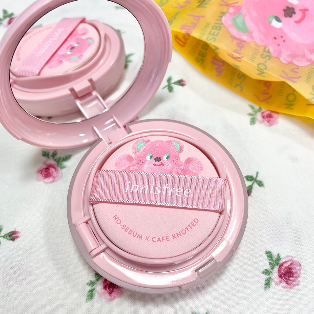 ノーセバム パウダー クッション/innisfree/クッションファンデーションを使ったクチコミ(2枚目)