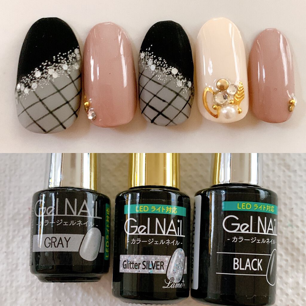 ジェルネイル(ライト対応)/セリア/ジェルネイルを使ったクチコミ(1枚目)