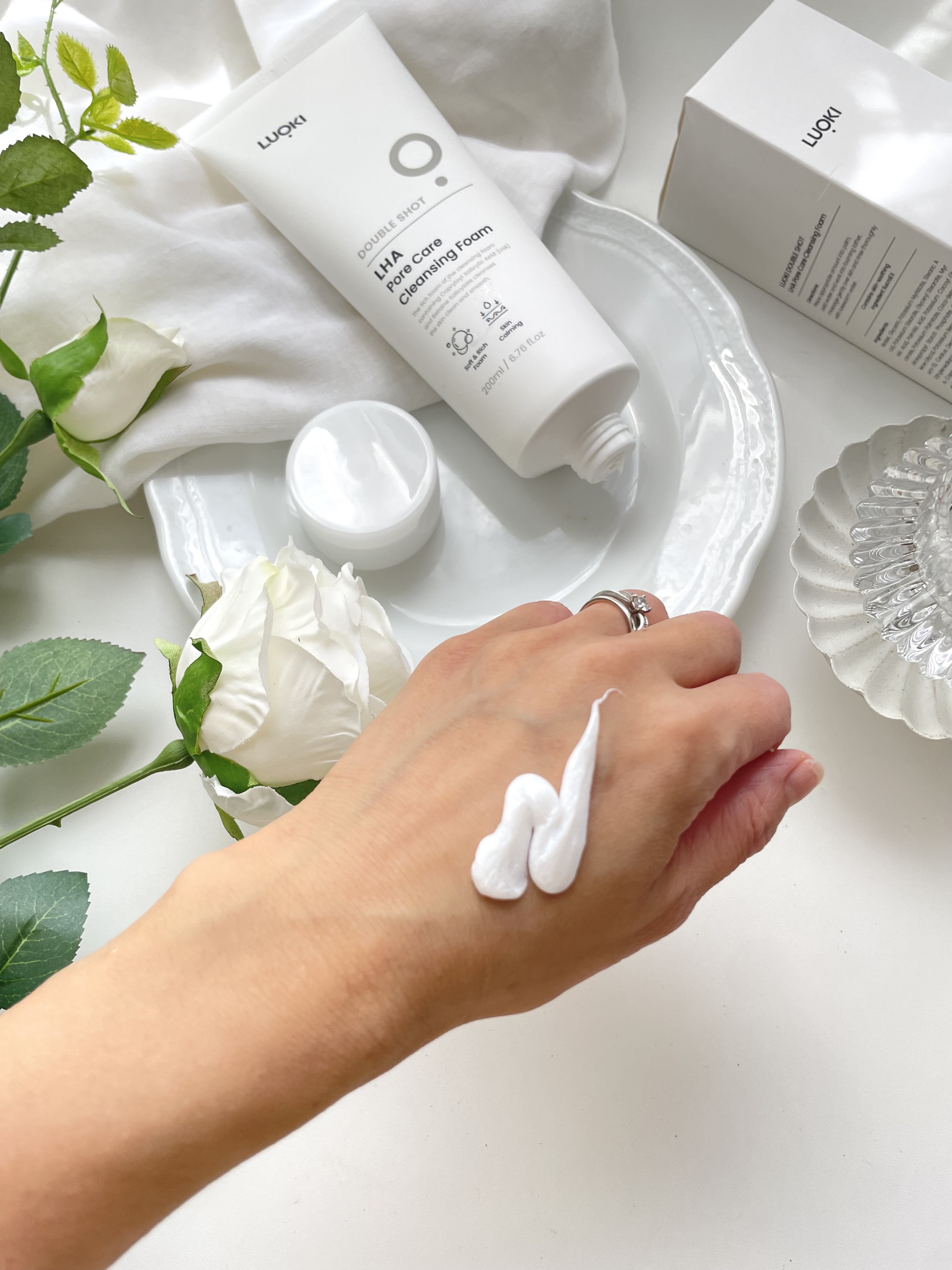 ダブルショットLHA毛穴ケアクレンジングフォーム /LUOKI/クレンジングクリームを使ったクチコミ（2枚目）