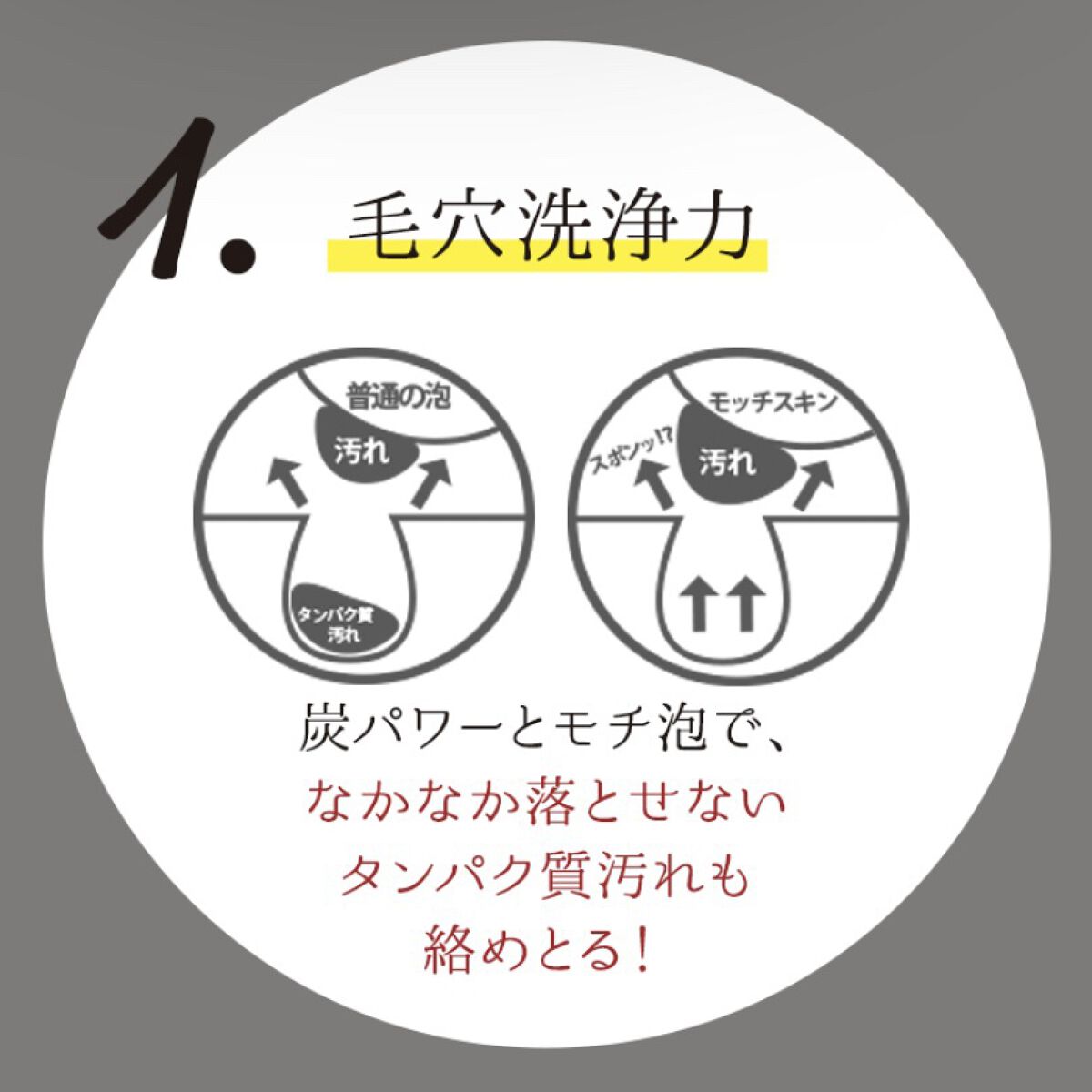 モッチスキン吸着泡洗顔FL(レモン)/MoccHi SKIN/泡洗顔を使ったクチコミ（3枚目）