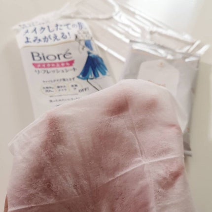 メイクの上からリフレッシュシート/ビオレ/フェイスシートを使ったクチコミ(2枚目)