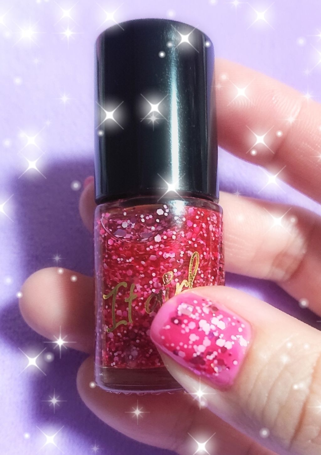 ITGグリッターネイル/DAISO/マニキュアを使ったクチコミ（3枚目）