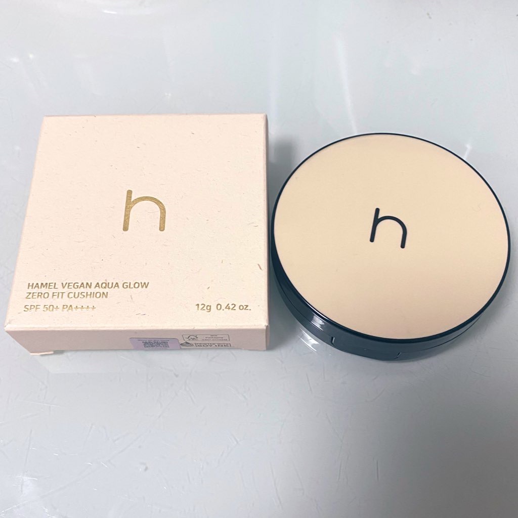 ヴィーガンアクアゼロフィットクッション/HAMEL/クッションファンデーションを使ったクチコミ（1枚目）