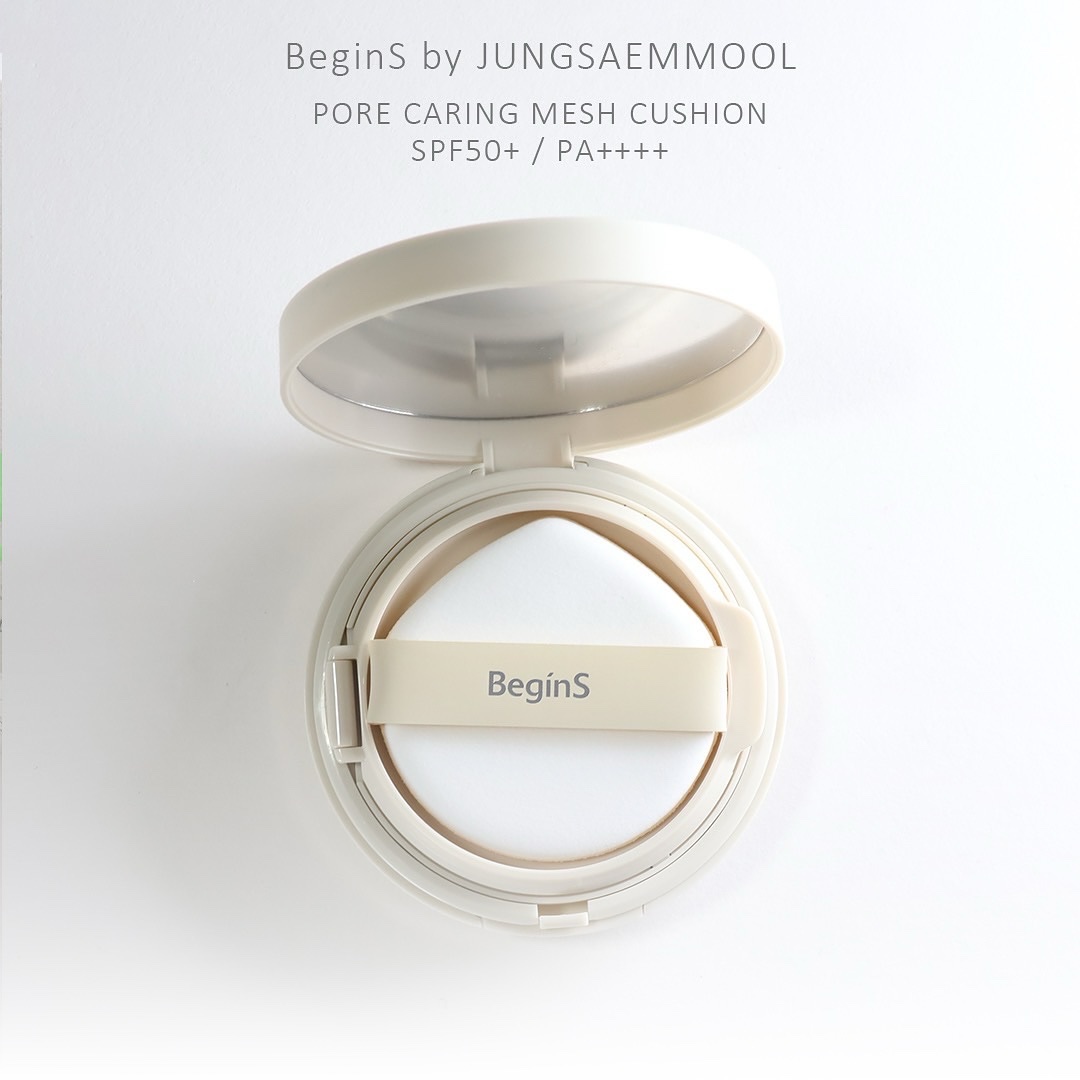 Pore Caring Mesh Cushion/BeginS by JUNGSAEMMOOL/クッションファンデーションを使ったクチコミ（2枚目）