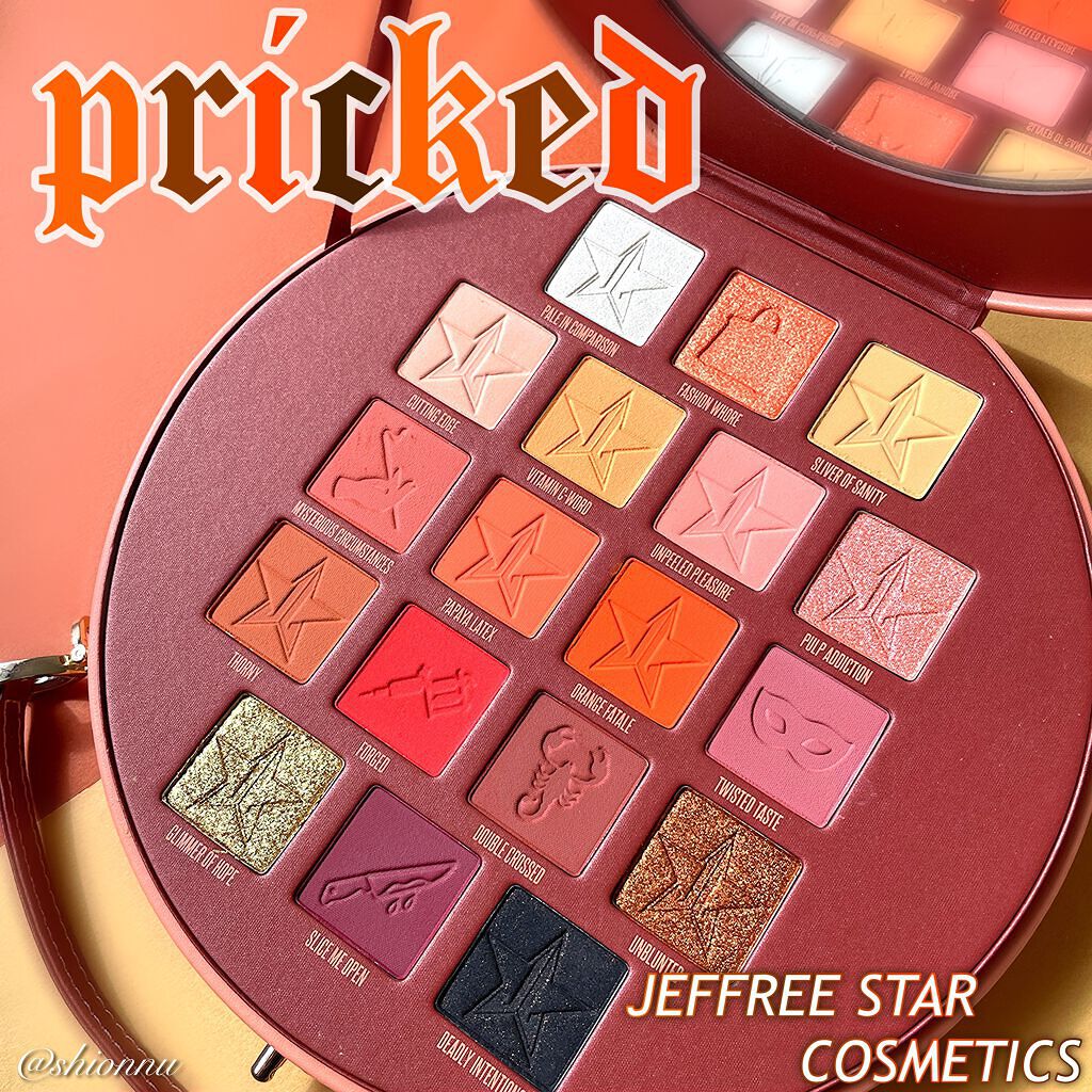 Pricked palette/Jeffree Star Cosmetics/アイシャドウパレットを使ったクチコミ(1枚目)