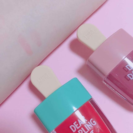 ディアダーリン ウォータージェルティント (アイスティント)/ETUDE/口紅を使ったクチコミ(3枚目)