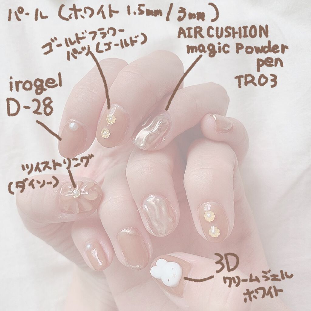 ネイルパーツ/セリア/ネイルチップ・パーツを使ったクチコミ（2枚目）