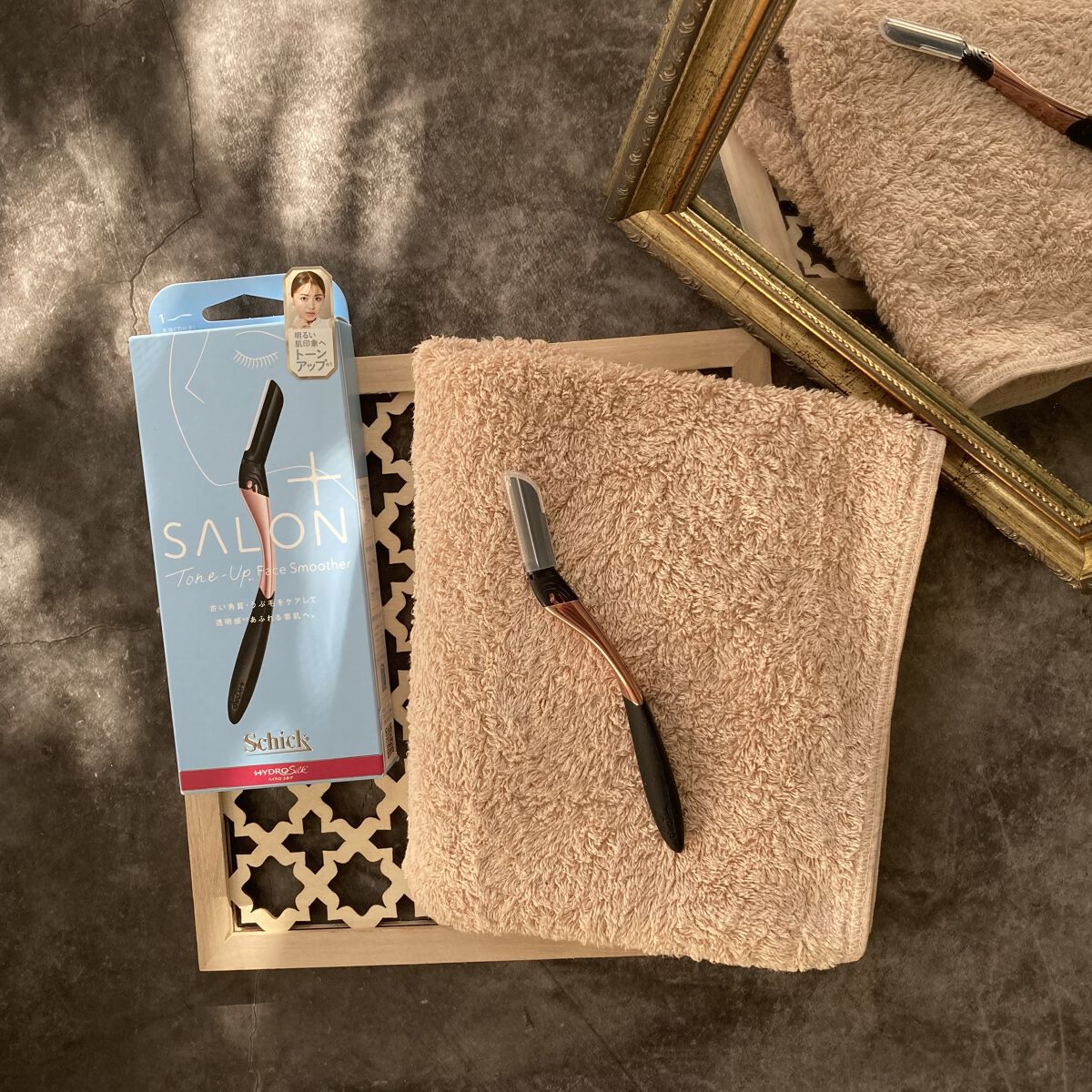 サロンプラス トーンアップ フェイススムーサー ホルダー（刃付き）/サロンプラス/シェーバーを使ったクチコミ（1枚目）