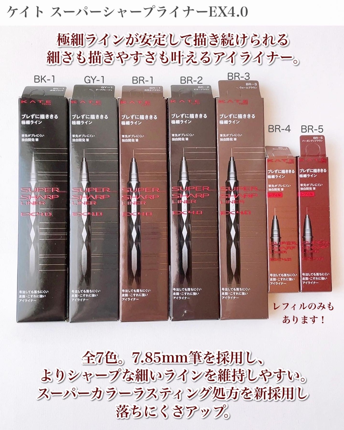 スーパーシャープライナーEX4.0/KATE/リキッドアイライナーを使ったクチコミ(2枚目)