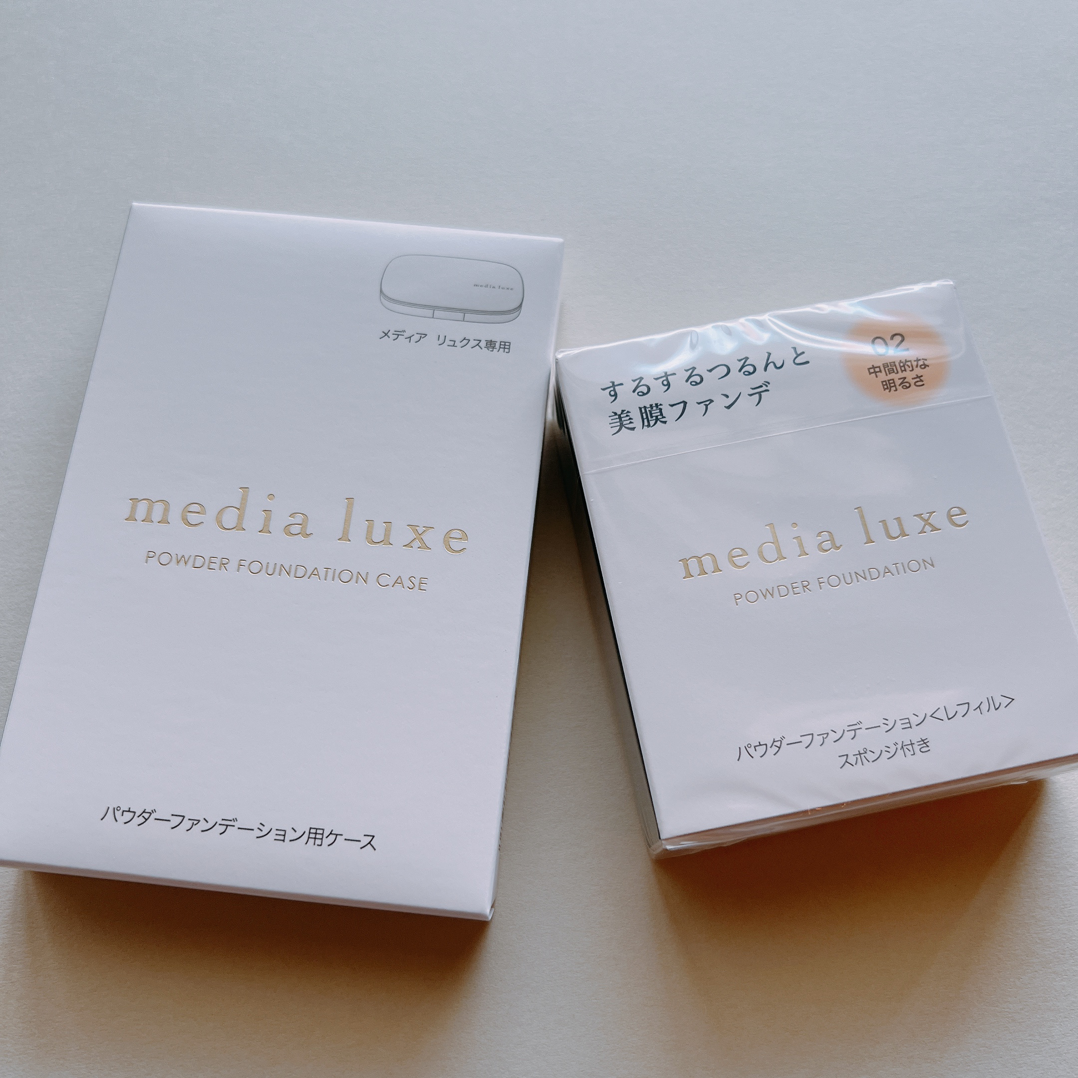 パウダーファンデーション/media luxe/パウダーファンデーションを使ったクチコミ（3枚目）