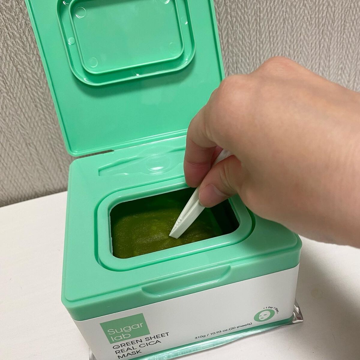 リアルシカ グリーンシート デイリーマスク/Sugar Lab/シートマスク・パックを使ったクチコミ(3枚目)