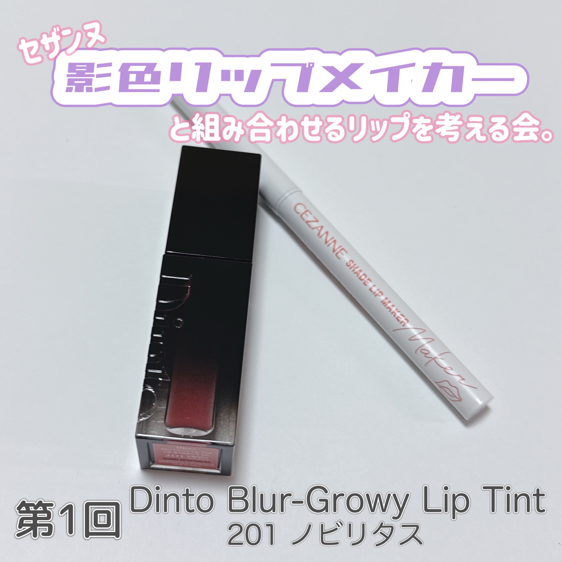 ブラーグロイリップティント/Dinto/リップティントを使ったクチコミ（1枚目）